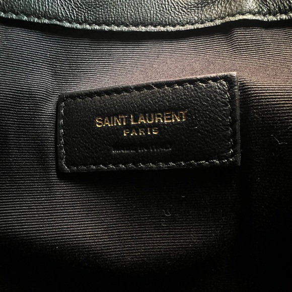 Saint Laurent Mini Joy Matelassé Leather Bucket Bag in 
Light Musk Green 1950$ - Picture 10 of 17